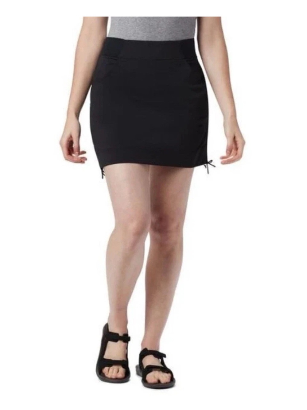 Columbia Women’s Black Skort L Omni-Shield Repellent Omni-Shade UPF 50 Pockets